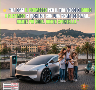 Nuova procedura digitale per i permessi veicoli ibridi ed elettrici